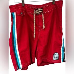 Howler Bros Swim Trunks Board Shorts Red White and Blue